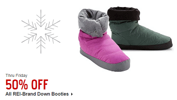 REI Down Bootie Deals