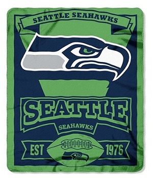 Seattle Seahawks Marque Fleece Throw Blanket
