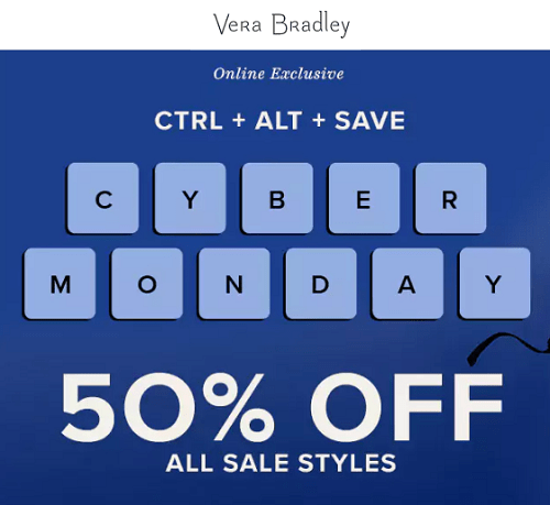 Vera Bradley Cyber Monday Sale Is Live
