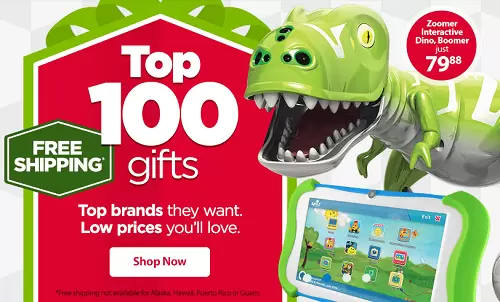 Walmart FREE Shipping On 100 Gift Items With No Minimum!