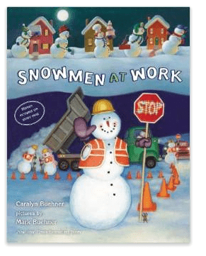 Snowmen at work Christmas book