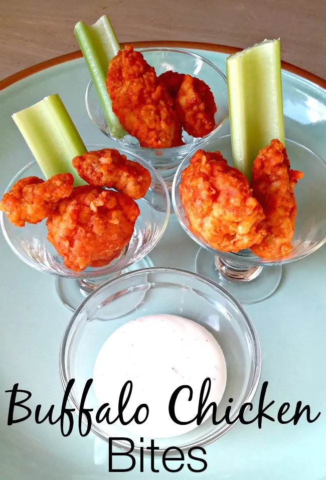 2 Ingredient Buffalo Chicken Bites, Perfect for Game Day Snacks!