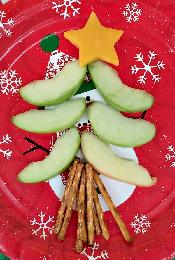 Christmas Tree Treats with Apples
