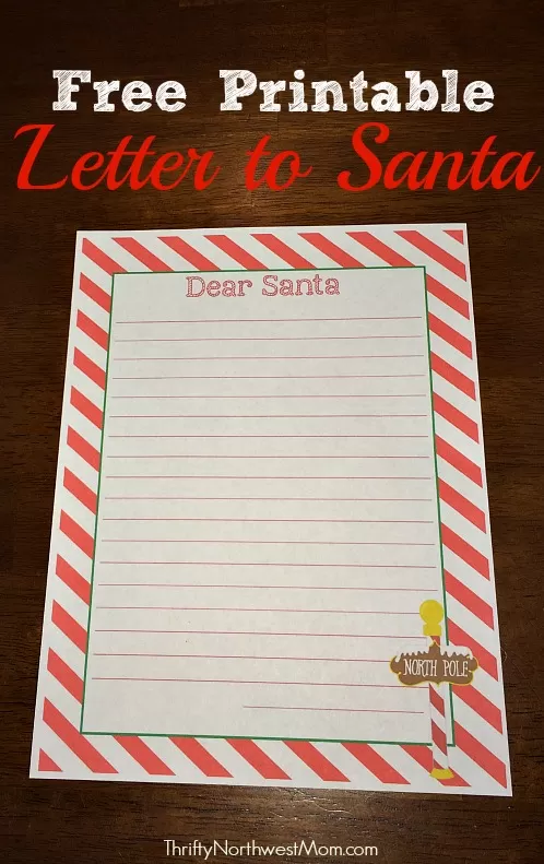 Printable Letter to Santa