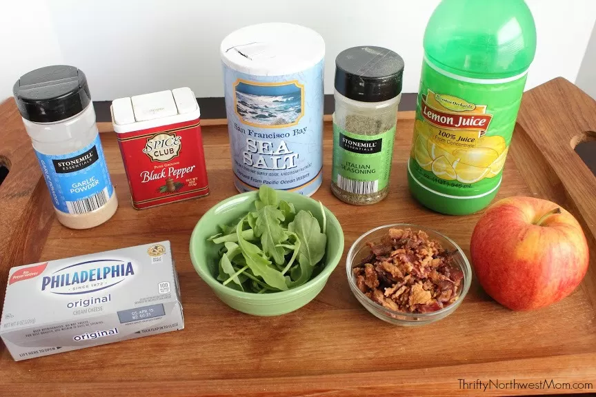 Ingredients for Apple Bacon Arugula Bites