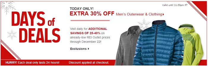 REI Men's Clothing Sale