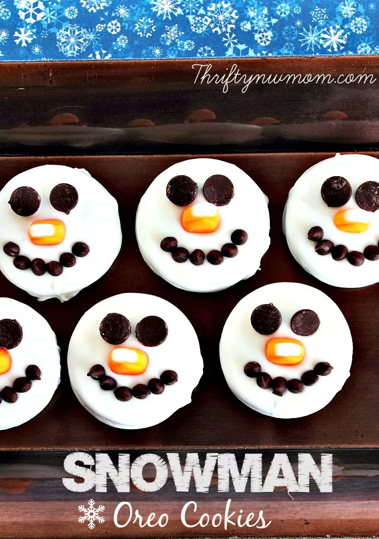 Snowman Oreo Cookies – No Bake Christmas Cookies