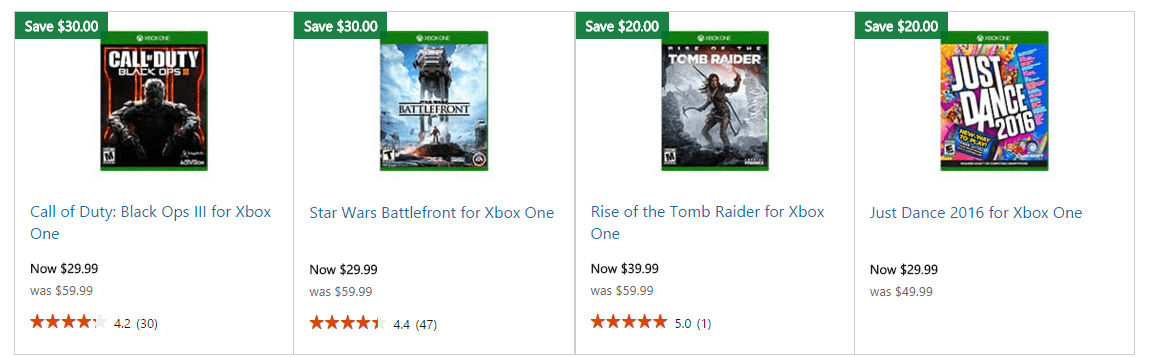 Xbox One Game Sale