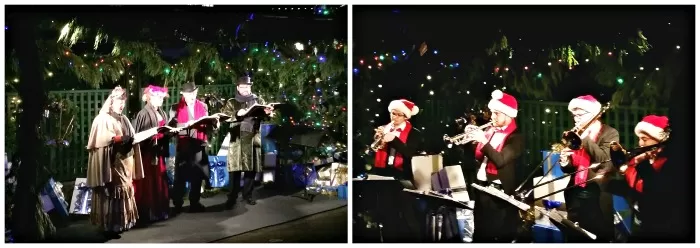 Music at Butchart Gardens at Christmas