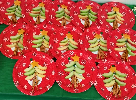 Christmas Tree Healthy Treats