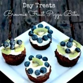 Brownie Fruit Pizza Bites