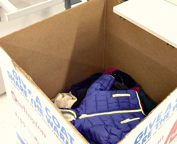 Coat Collection Box at Burlington Stores