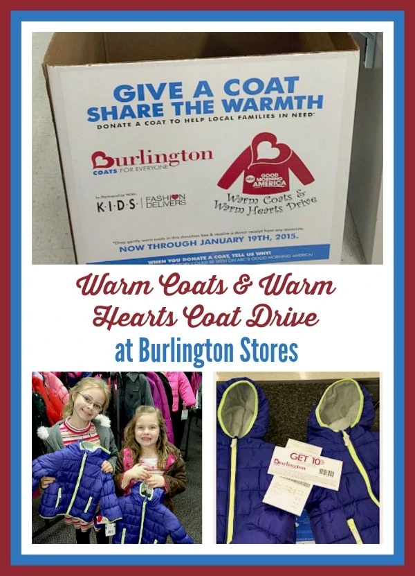 Donate a Coat to Someone in Need at Burlington Stores #CoatNotes
