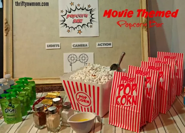 Movie theater popcorn bar
