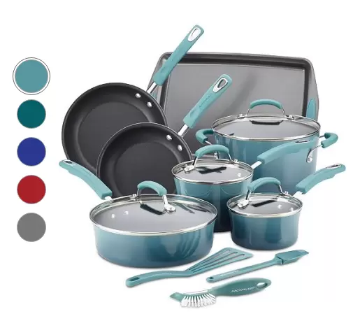 Rachael Ray 14-Pc. Nonstick Cookware Sets $89.99 (Reg $299.99)