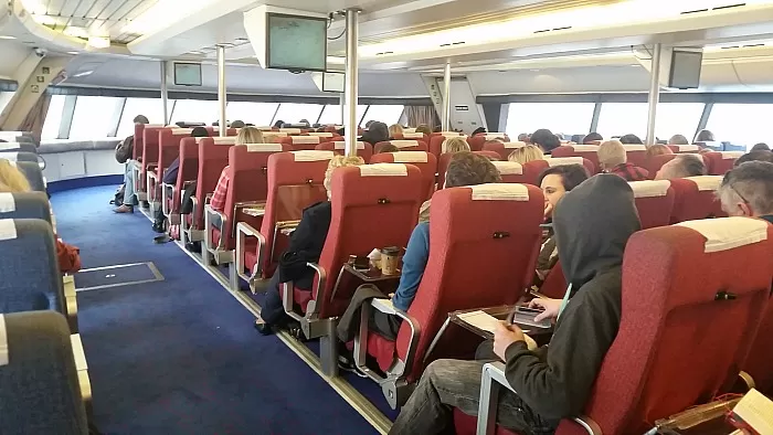 Victoria Clipper Row Seating on Boat