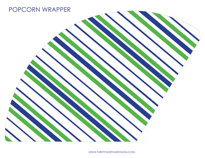 Free Printable Popcorn Cone Wrappers 