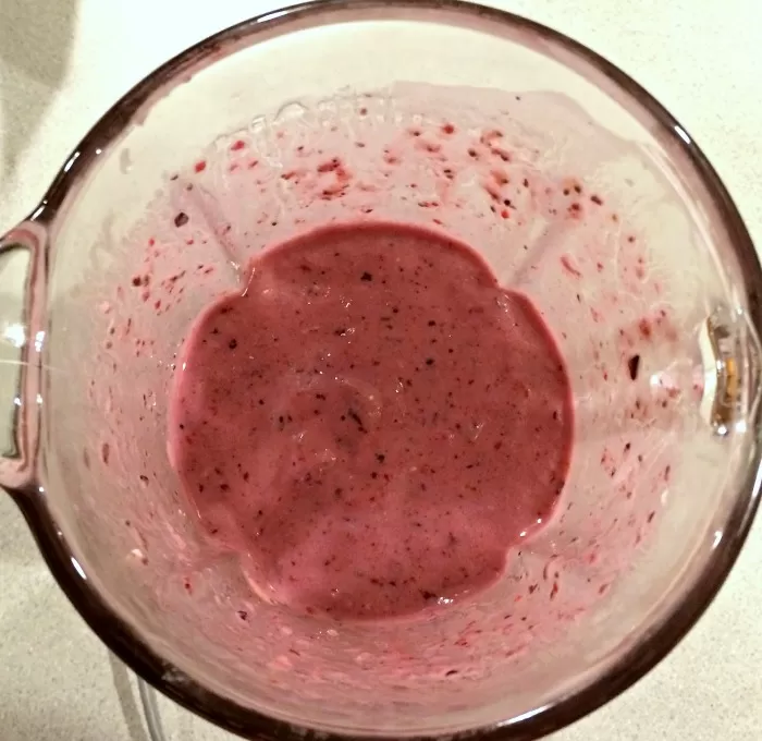 Berry Banana Smoothie Blended