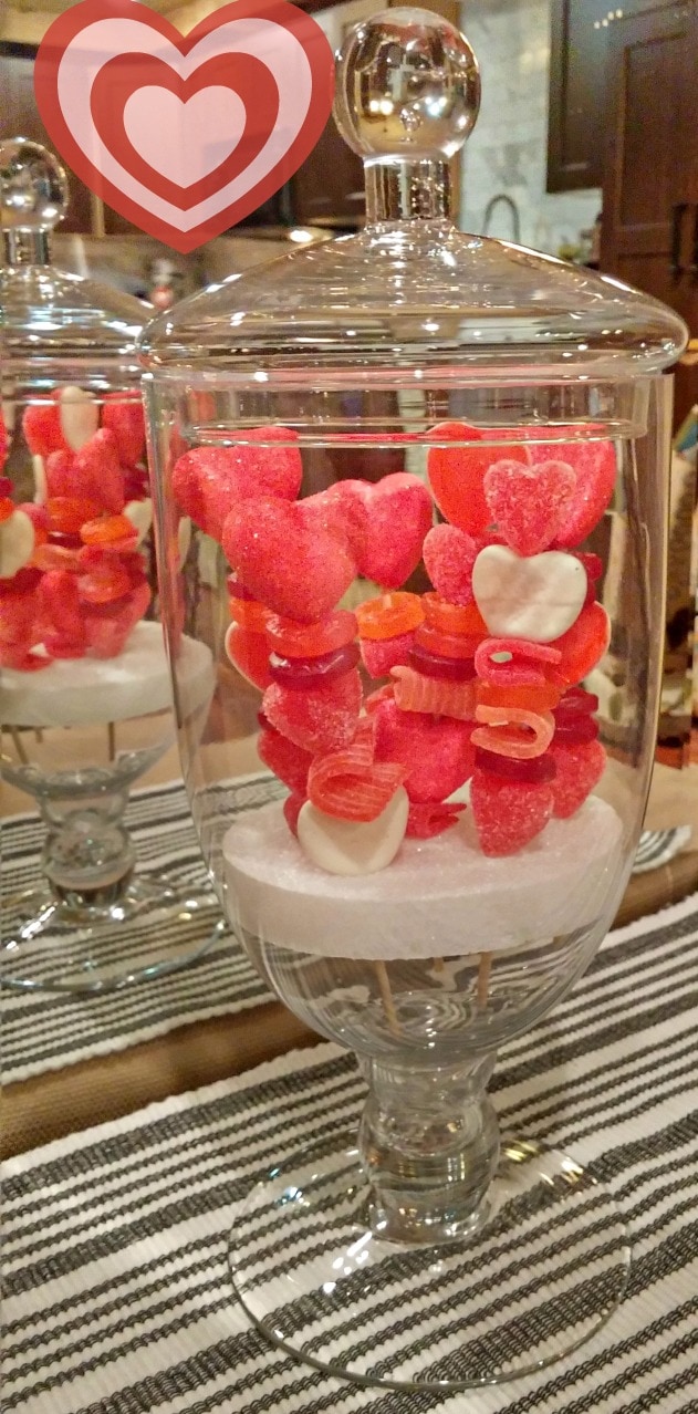 Valentine Treats - Candy Kabobs! + FREE Printable To Make Cards With