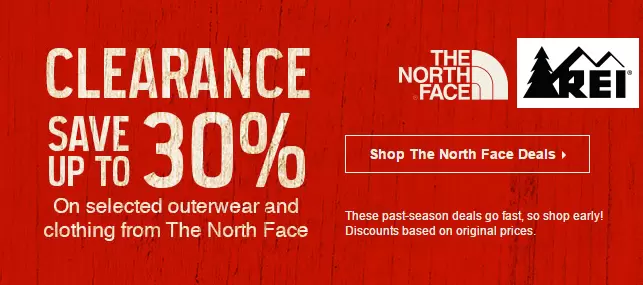 REI North Face Sale