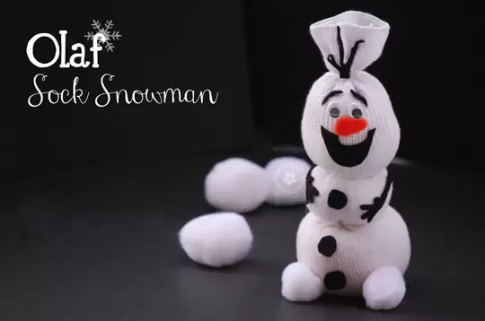 Olaf Sock Snowman Craft