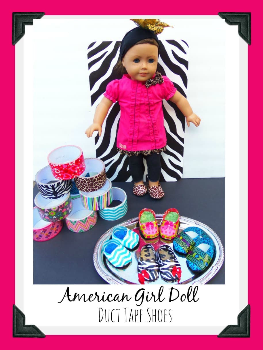 DIY Duct Tape American Girl Doll Shoes! How To Make Doll Shoes For 18″ Dolls