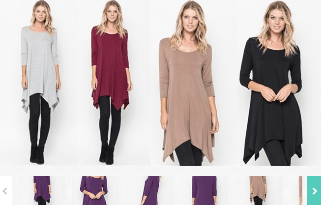 Asymmetrical Tee Dress