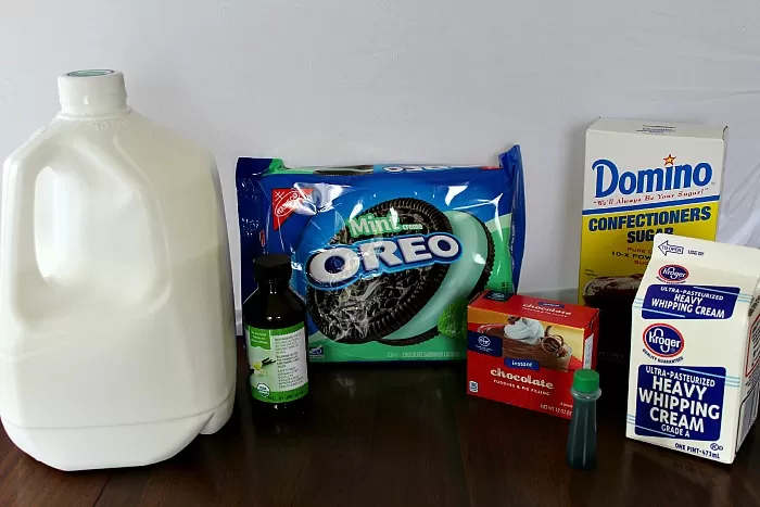 Oreo Mint Trifle Ingredients