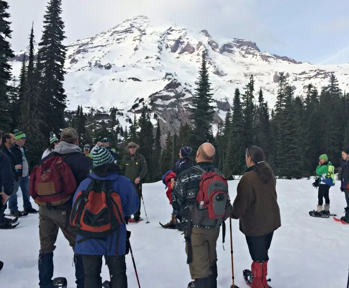 Ranger Led Snowshoe Tour at Mt Rainier