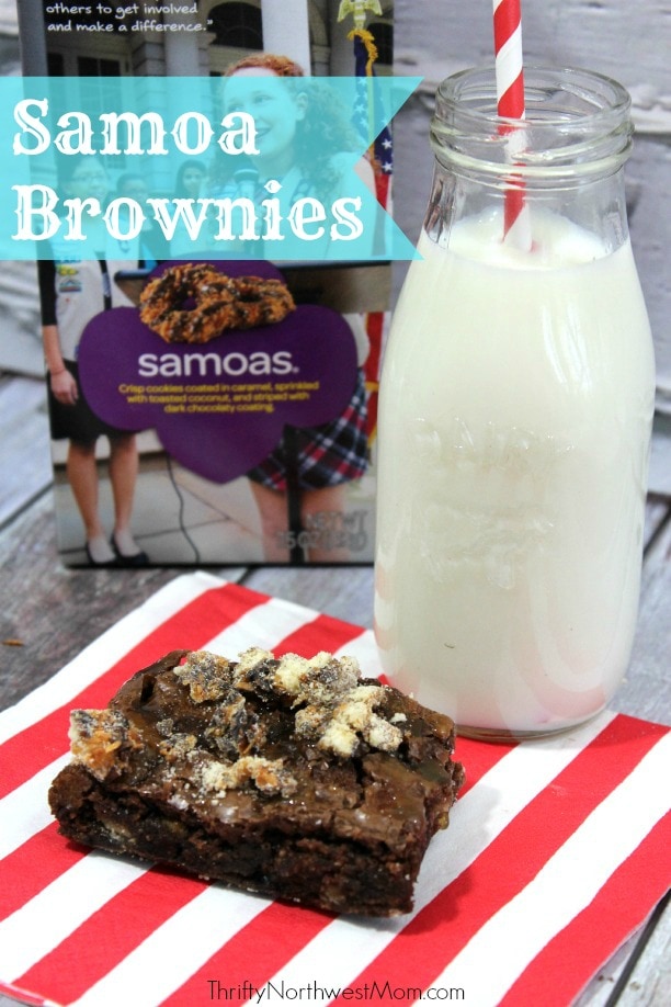 Samoa Girl Scout Cookie Brownies