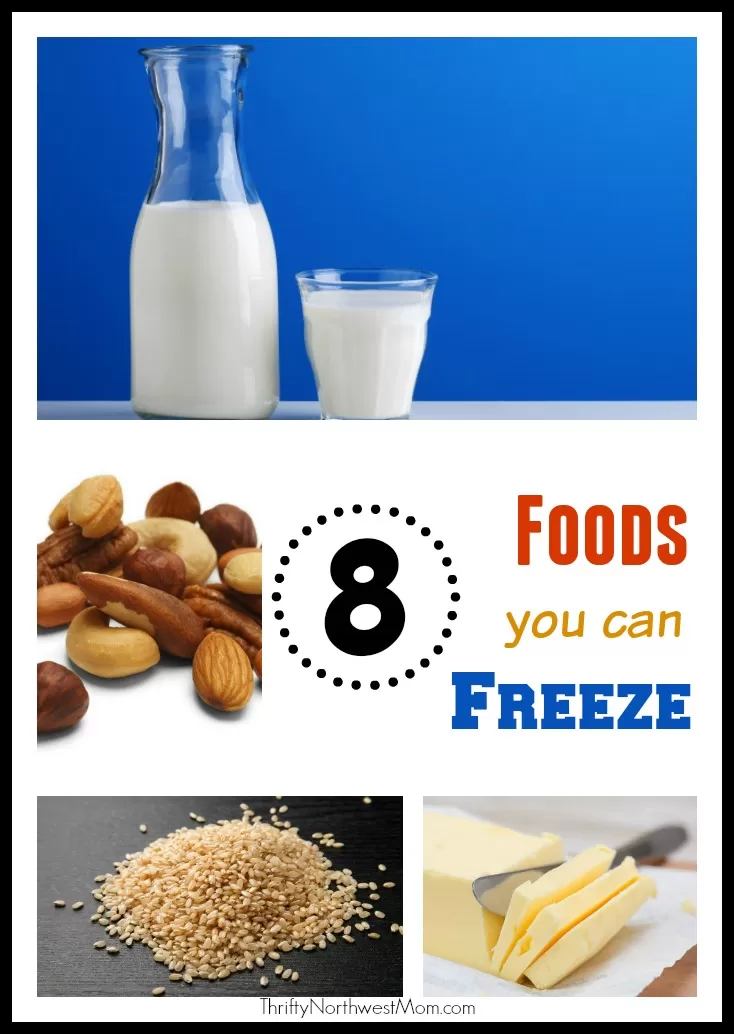 8 Foods You Can Freeze
