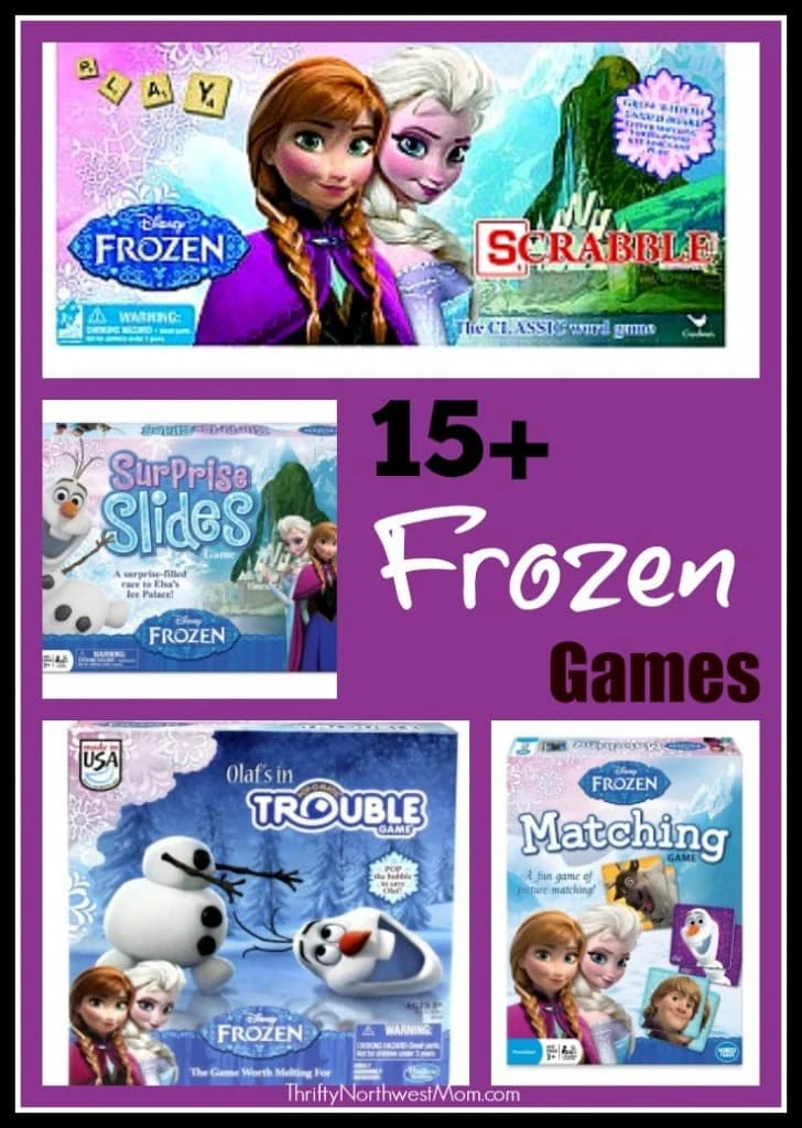 15+ Disney Frozen Games including Puzzles, Board Games & Card Games