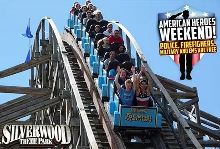 Silverwood – Free Admission Memorial Weekend for Military, Police Officers & Firefighters!