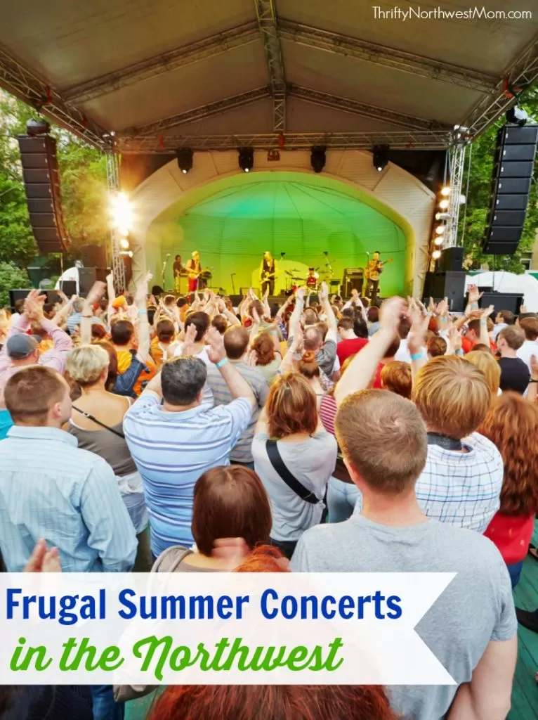 Looking for frugal summer entertainment, check out this list of free or low cost Summer Concerts for Families in the Northwest
