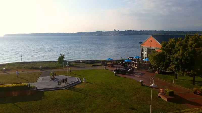 View from Semiahmoo Resort to Canada