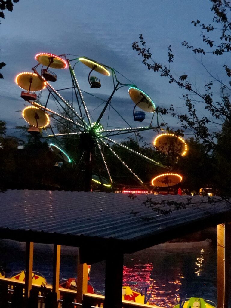 rides at night at silverwood