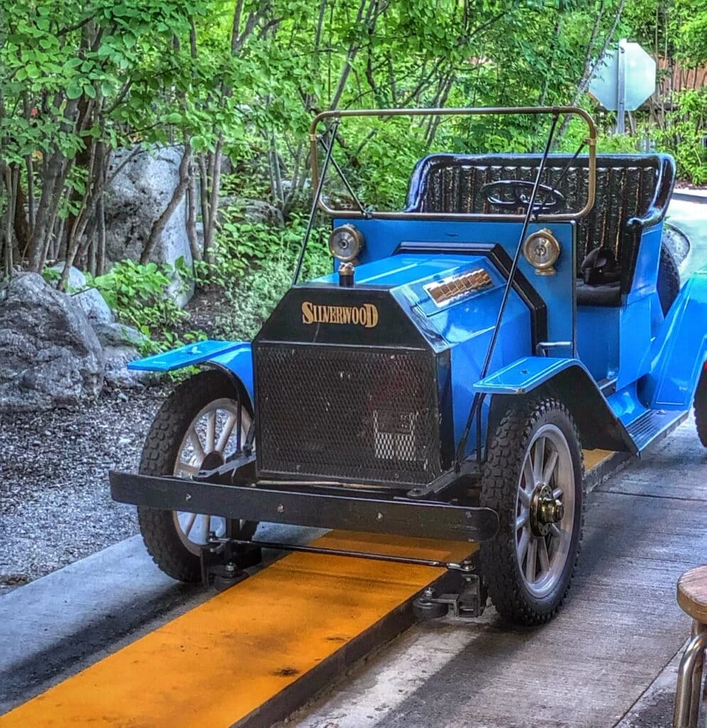 old fashion cars at silverwood