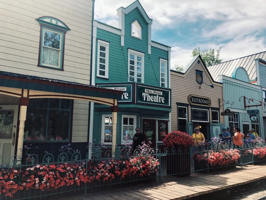 Main street at Silverwood Theme Park