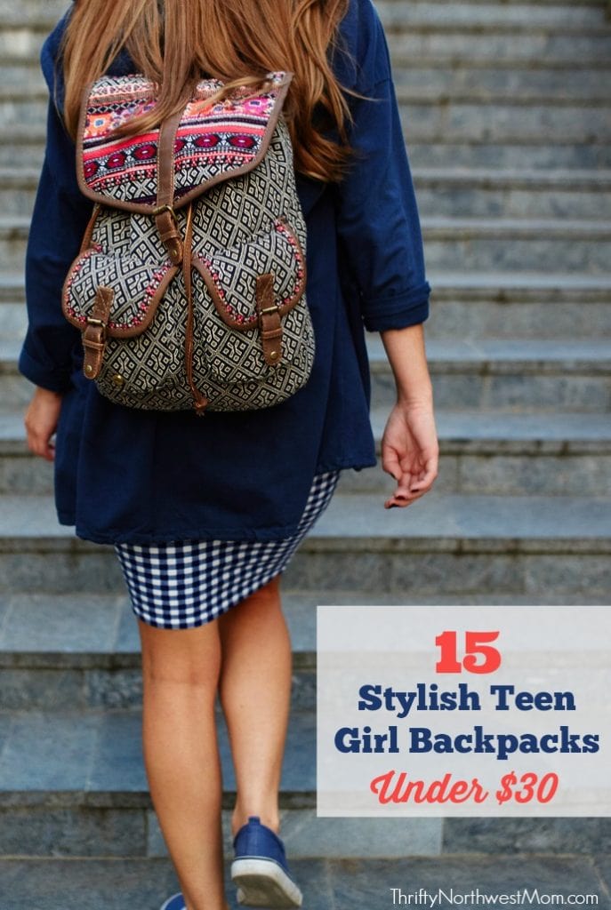 Back to School Backpacks for Teen Girls - 15 Stylish Backpacks under $30
