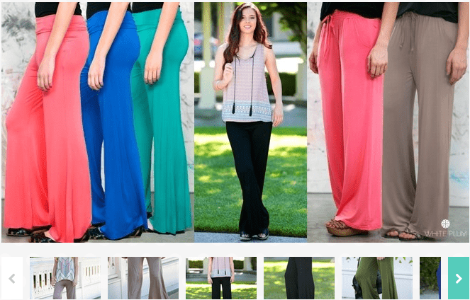 Drawstring & Foldover Palazzo Pants