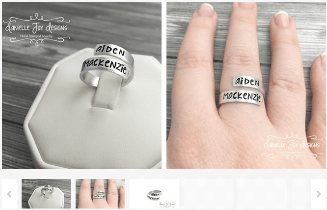 Hand Stamped Name Wrap Ring - New! Skinny Version