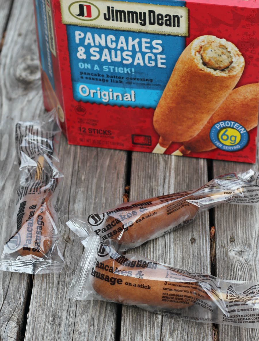 Individually Wrapped Jimmy Dean Pancakes & Sausage on a Stick