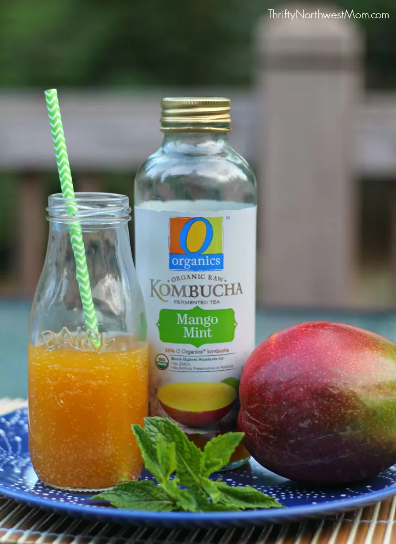 O Organics Mango Mint Kombucha Drink