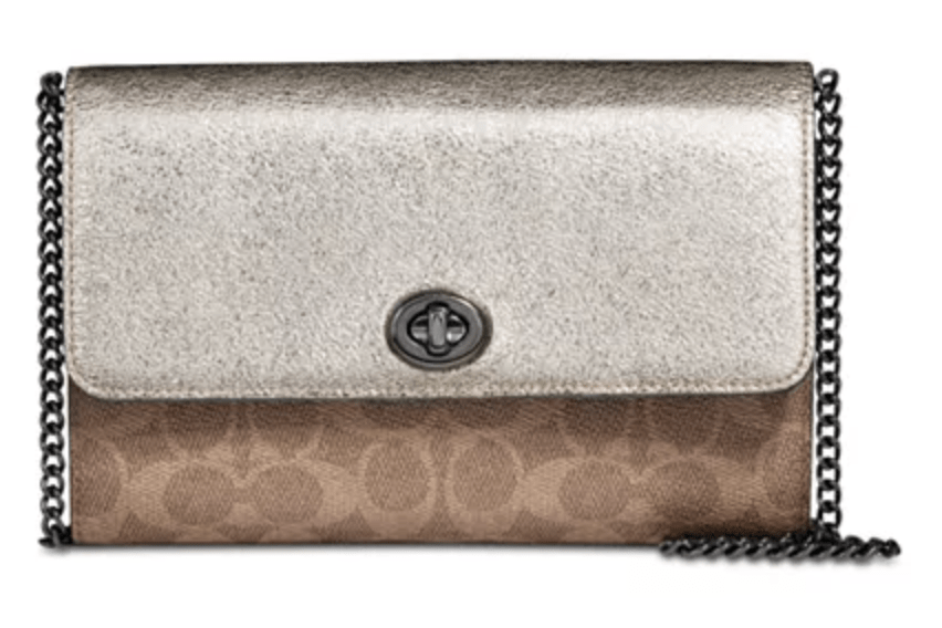 Coach Metallic Crossbody Purse