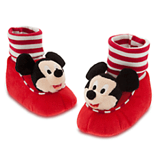 Mickey Mouse Plush Slippers for Baby