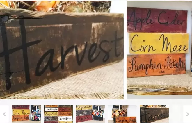 Rustic Fall Pallet Board Signs