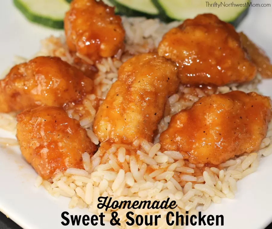 Sweet & Sour Chicken with Tysons Popcorn Chicken Any'tizer