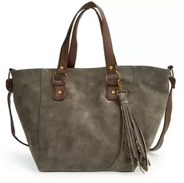 T-Shirt & Jeans Shimmer Down Faux Leather Tote $21.98 Shipped!