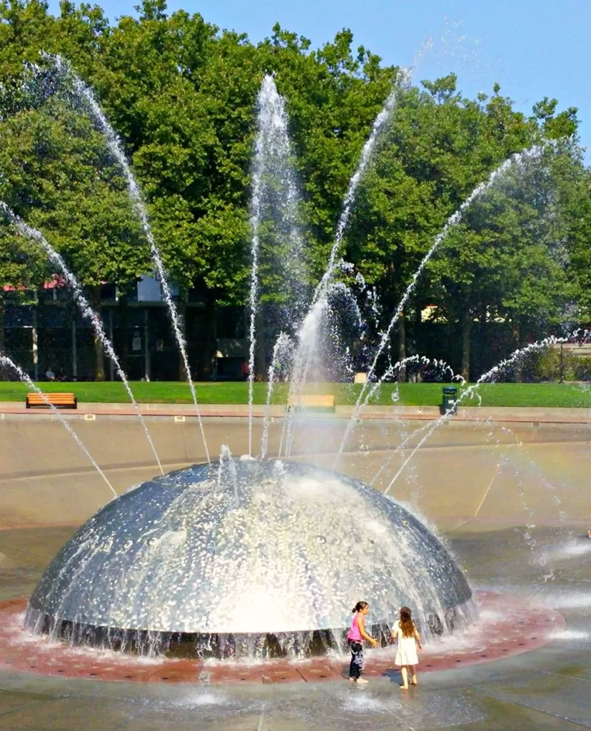 seattle center fountain seattle staycation idea