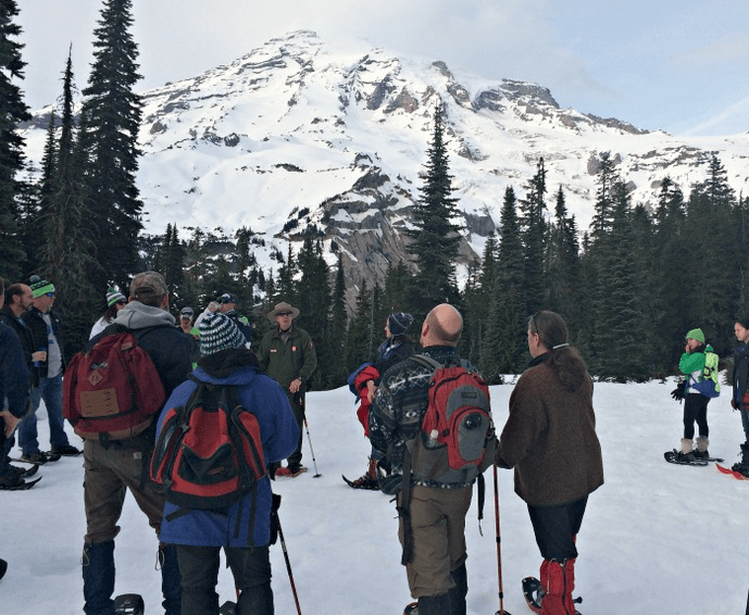 Ranger Led Snowshoe Tour at Mount Rainier